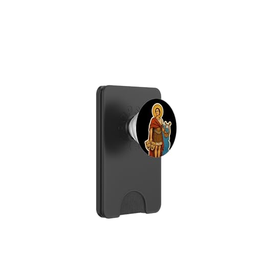 St Genesius Schutzpatron der Schauspieler Theater Comics katholisch PopSockets PopWallet für MagSafe von Happy Catholics