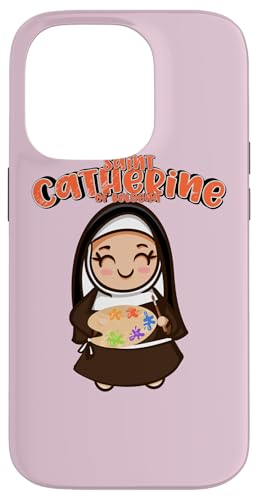 St. Catherine of Bologna Schutzpatron Saint Artists Cute Catholic Hülle für iPhone 14 Pro von Happy Catholics