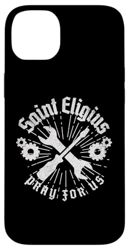 St. Eligius katholischer Schutzpatron der Mechaniker Autoschlüssel Hülle für iPhone 14 Plus von Happy Catholics