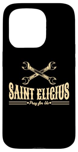 St. Eligius katholischer Schutzpatron der Mechaniker Autoschlüssel Hülle für iPhone 15 Pro von Happy Catholics