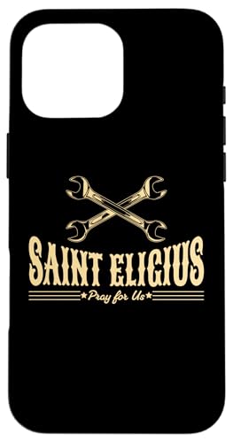 St. Eligius katholischer Schutzpatron der Mechaniker Autoschlüssel Hülle für iPhone 16 Pro Max von Happy Catholics