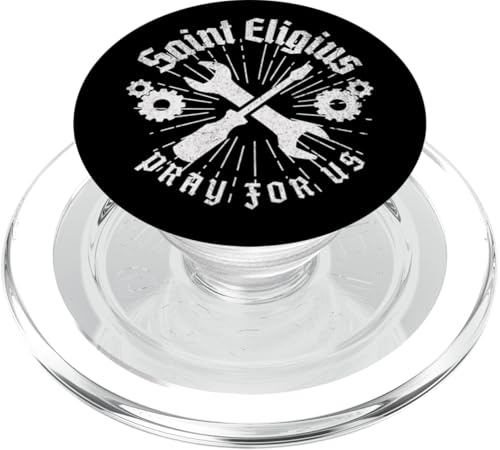 St. Eligius katholischer Schutzpatron der Mechaniker Autoschlüssel PopSockets PopGrip für MagSafe von Happy Catholics