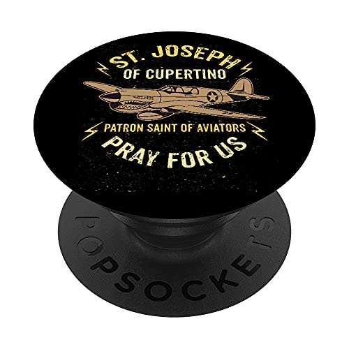 St. Joseph von Cupertino Schutzpatron der Piloten Flieger PopSockets mit austauschbarem PopGrip St. Joseph von Cupertino Schutzpatron der Piloten Flieger PopSockets mit austauschbarem PopGrip von Happy Catholics