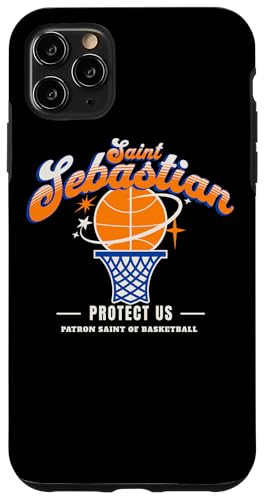 St. Sebastian Retro Basketball Schutzpatron Saint of Sports Athlete Hülle für iPhone 11 Pro Max St. Sebastian Retro Basketball Schutzpatron Saint of Sports Athlete Hülle für iPhone 11 Pro Max von Happy Catholics