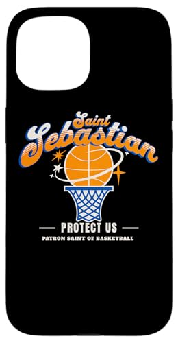 St. Sebastian Retro Basketball Schutzpatron Saint of Sports Athlete Hülle für iPhone 15 St. Sebastian Retro Basketball Schutzpatron Saint of Sports Athlete Hülle für iPhone 15 von Happy Catholics