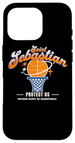 St. Sebastian Retro Basketball Schutzpatron Saint of Sports Athlete Hülle für iPhone 16 Pro St. Sebastian Retro Basketball Schutzpatron Saint of Sports Athlete Hülle für iPhone 16 Pro von Happy Catholics