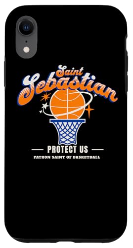 St. Sebastian Retro Basketball Schutzpatron Saint of Sports Athlete Hülle für iPhone XR St. Sebastian Retro Basketball Schutzpatron Saint of Sports Athlete Hülle für iPhone XR von Happy Catholics