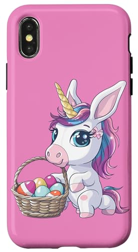 Happy Easter Bunny Colorful Splash Easter Bunny Easter Eggs Hülle für iPhone X/XS von Happy Easter Day Celebration