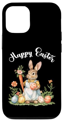 Happy Easter Bunny Karotte Ostereier Osterhase Kunstwerk Hülle für iPhone 12/12 Pro von Happy Easter Day Celebration