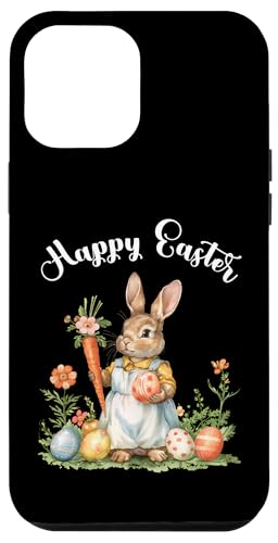 Happy Easter Bunny Karotte Ostereier Osterhase Kunstwerk Hülle für iPhone 12 Pro Max von Happy Easter Day Celebration