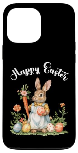 Happy Easter Bunny Karotte Ostereier Osterhase Kunstwerk Hülle für iPhone 13 Pro Max von Happy Easter Day Celebration