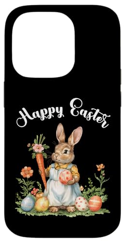Happy Easter Bunny Karotte Ostereier Osterhase Kunstwerk Hülle für iPhone 14 Pro von Happy Easter Day Celebration