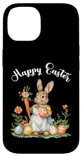 Happy Easter Bunny Karotte Ostereier Osterhase Kunstwerk Hülle für iPhone 14 von Happy Easter Day Celebration