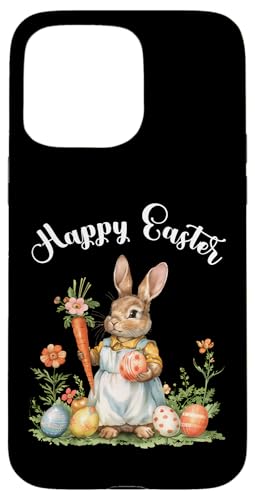 Happy Easter Bunny Karotte Ostereier Osterhase Kunstwerk Hülle für iPhone 15 Pro Max von Happy Easter Day Celebration