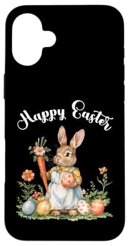 Happy Easter Bunny Karotte Ostereier Osterhase Kunstwerk Hülle für iPhone 16 Plus von Happy Easter Day Celebration