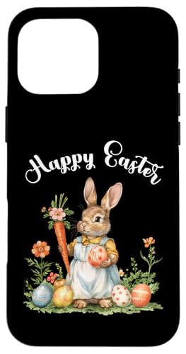 Happy Easter Bunny Karotte Ostereier Osterhase Kunstwerk Hülle für iPhone 16 Pro Max von Happy Easter Day Celebration