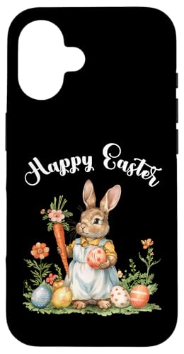 Happy Easter Bunny Karotte Ostereier Osterhase Kunstwerk Hülle für iPhone 16 von Happy Easter Day Celebration