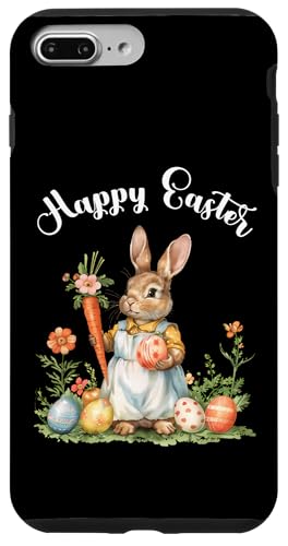 Happy Easter Bunny Karotte Ostereier Osterhase Kunstwerk Hülle für iPhone 7 Plus/8 Plus von Happy Easter Day Celebration