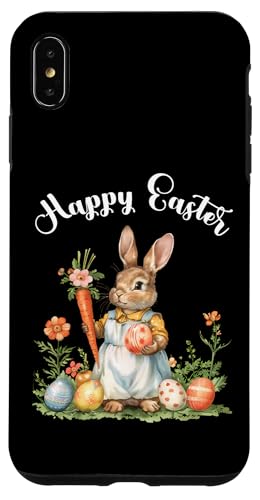 Happy Easter Bunny Karotte Ostereier Osterhase Kunstwerk Hülle für iPhone XS Max von Happy Easter Day Celebration