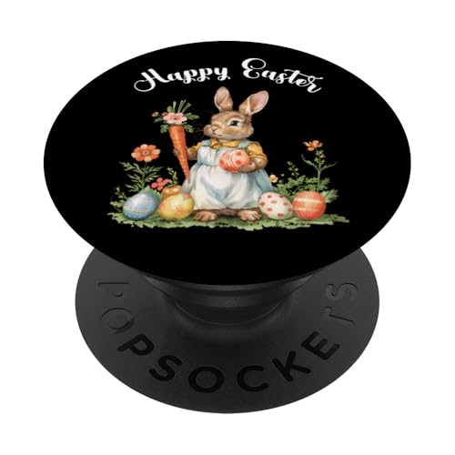 Happy Easter Bunny Karotte Ostereier Osterhase Kunstwerk PopSockets Klebender PopGrip Happy Easter Bunny Karotte Ostereier Osterhase Kunstwerk PopSockets Klebender PopGrip von Happy Easter Day Celebration