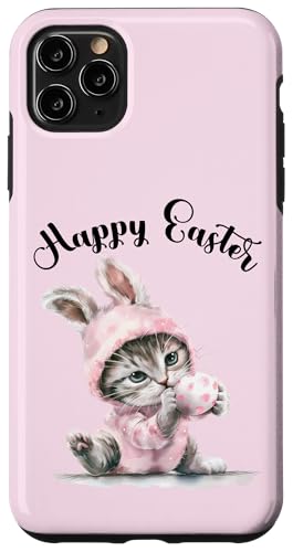 Osterhase Osterkostüm Eiersuche süße Katze Frohe Ostern Hülle für iPhone 11 Pro Max von Happy Easter Day Celebration