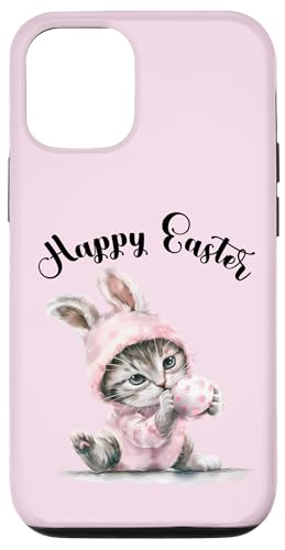 Osterhase Osterkostüm Eiersuche süße Katze Frohe Ostern Hülle für iPhone 12/12 Pro von Happy Easter Day Celebration