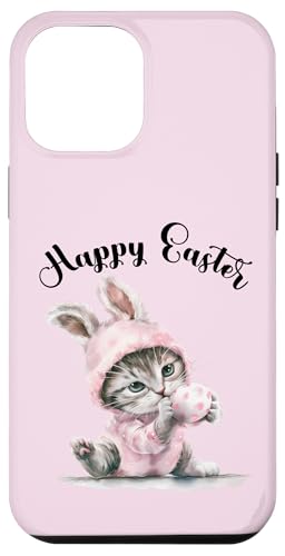 Osterhase Osterkostüm Eiersuche süße Katze Frohe Ostern Hülle für iPhone 12 Pro Max von Happy Easter Day Celebration