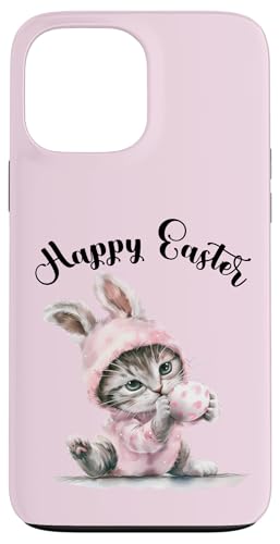 Osterhase Osterkostüm Eiersuche süße Katze Frohe Ostern Hülle für iPhone 13 Pro Max von Happy Easter Day Celebration