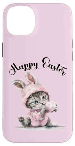 Osterhase Osterkostüm Eiersuche süße Katze Frohe Ostern Hülle für iPhone 14 Plus Osterhase Osterkostüm Eiersuche süße Katze Frohe Ostern Hülle für iPhone 14 Plus von Happy Easter Day Celebration