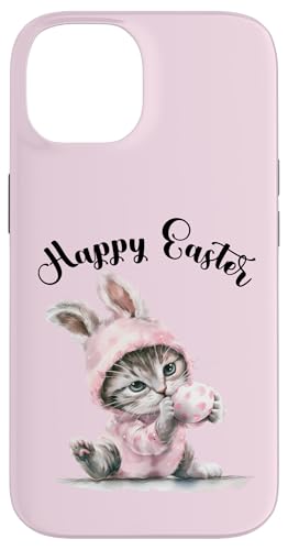 Osterhase Osterkostüm Eiersuche süße Katze Frohe Ostern Hülle für iPhone 14 von Happy Easter Day Celebration