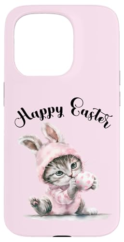 Osterhase Osterkostüm Eiersuche süße Katze Frohe Ostern Hülle für iPhone 15 Pro von Happy Easter Day Celebration