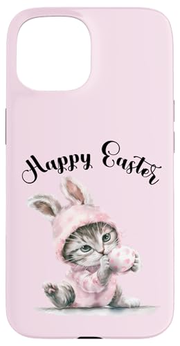 Osterhase Osterkostüm Eiersuche süße Katze Frohe Ostern Hülle für iPhone 15 Osterhase Osterkostüm Eiersuche süße Katze Frohe Ostern Hülle für iPhone 15 von Happy Easter Day Celebration