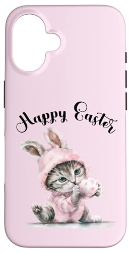 Osterhase Osterkostüm Eiersuche süße Katze Frohe Ostern Hülle für iPhone 16 Osterhase Osterkostüm Eiersuche süße Katze Frohe Ostern Hülle für iPhone 16 von Happy Easter Day Celebration