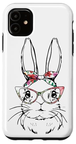 Hülle für iPhone 11 Süßes Hasengesicht Ostern Sonntag Ei Ostern von Happy Easter Gift Funny Easter Sunday Bunny Rabbit