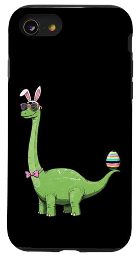Dinosaurier Häschen Ohr Ei Ostertag Dinosaurier Dino Jungen Hülle für iPhone SE (2020) / 7 / 8 von Happy Easter Shirts For Women Men Kids