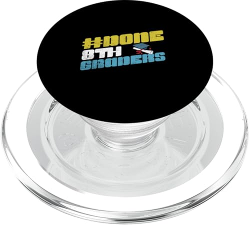 Fertig, 8. Klasse, Lustiger Abschluss, Achtklässler, Jungen, Mädchen PopSockets PopGrip für MagSafe Fertig, 8. Klasse, Lustiger Abschluss, Achtklässler, Jungen, Mädchen PopSockets PopGrip für MagSafe von Happy Last Day of School Outfit Gifts