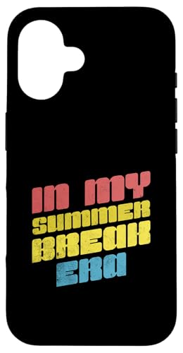 In My Summer Break Era Retro Letzter Schultag für Jungen und Mädchen Hülle für iPhone 16 von Happy Last Day of School Outfit Gifts