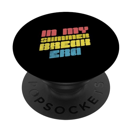 In My Summer Break Era Retro Letzter Schultag für Jungen und Mädchen PopSockets Klebender PopGrip von Happy Last Day of School Outfit Gifts