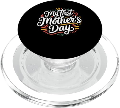 Damen My First Mother's Day For New Mom Outfit Grafik PopSockets PopGrip für MagSafe Damen My First Mother's Day For New Mom Outfit Grafik PopSockets PopGrip für MagSafe von Happy Mother's Day Graphic Tee