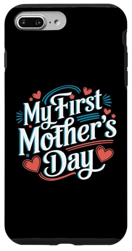 Damen My First Mother's Day For New Mom Rainbow Heart Hülle für iPhone 7 Plus/8 Plus von Happy Mother's Day Graphic Tee