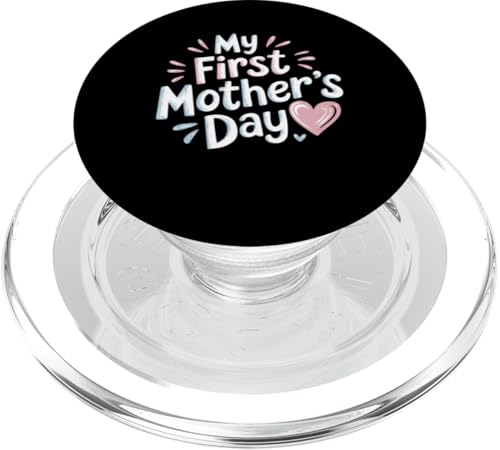 Damen-Outfit "My First Mother's Day For New Mom" PopSockets PopGrip für MagSafe von Happy Mother's Day Graphic Tee