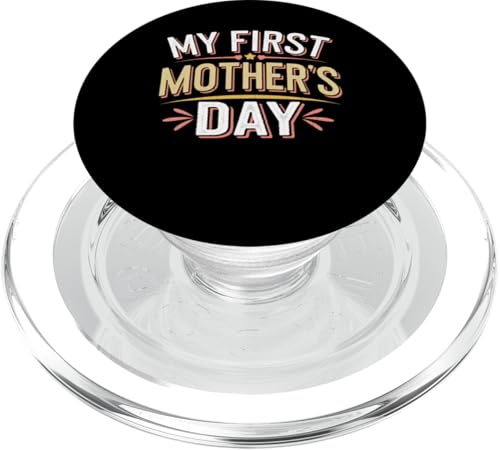 Grafik „Mein erster Muttertag, Mama trägt für neue Mütter“ PopSockets PopGrip für MagSafe Grafik „Mein erster Muttertag, Mama trägt für neue Mütter“ PopSockets PopGrip für MagSafe von Happy Mother's Day Graphic Tee