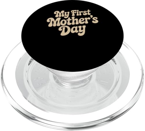 Grafik „Mein erster Muttertag, Mama trägt für neue Mütter“ PopSockets PopGrip für MagSafe Grafik „Mein erster Muttertag, Mama trägt für neue Mütter“ PopSockets PopGrip für MagSafe von Happy Mother's Day Graphic Tee