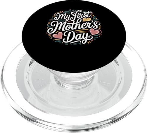 Mein erstes Muttertags-Outfit, das ich für die Herzen neuer Mütter trage PopSockets PopGrip für MagSafe Mein erstes Muttertags-Outfit, das ich für die Herzen neuer Mütter trage PopSockets PopGrip für MagSafe von Happy Mother's Day Graphic Tee