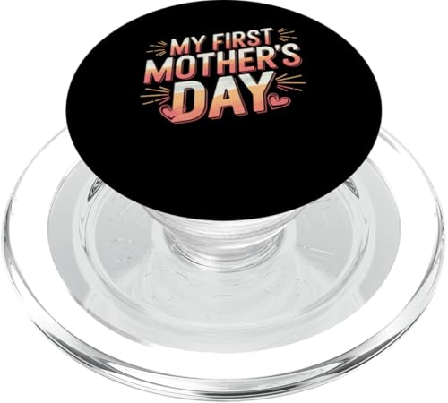 My First Mother's Day Damen Graphic Tee Mom's Day PopSockets PopGrip für MagSafe My First Mother's Day Damen Graphic Tee Mom's Day PopSockets PopGrip für MagSafe von Happy Mother's Day Graphic Tee