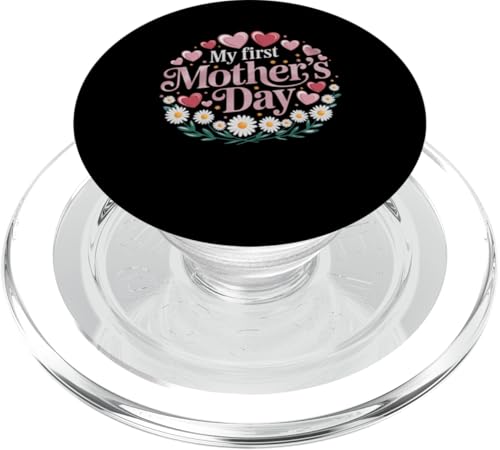 My First Mother's Day Damen Graphic Tee Mom's Day PopSockets PopGrip für MagSafe My First Mother's Day Damen Graphic Tee Mom's Day PopSockets PopGrip für MagSafe von Happy Mother's Day Graphic Tee