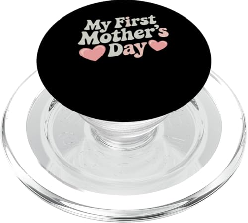 My First Mother's Day Damen New Mom Graphic Tee PopSockets PopGrip für MagSafe My First Mother's Day Damen New Mom Graphic Tee PopSockets PopGrip für MagSafe von Happy Mother's Day Graphic Tee