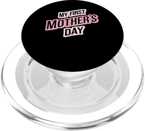 My First Mother's Day Damen New Mom Graphic Tee PopSockets PopGrip für MagSafe My First Mother's Day Damen New Mom Graphic Tee PopSockets PopGrip für MagSafe von Happy Mother's Day Graphic Tee