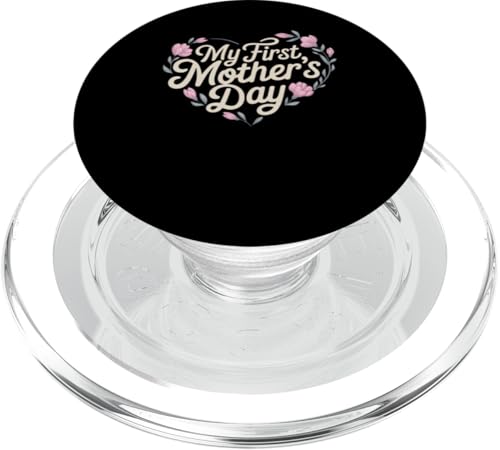 My First Mother's Day Damen New Mom Graphic Tee PopSockets PopGrip für MagSafe My First Mother's Day Damen New Mom Graphic Tee PopSockets PopGrip für MagSafe von Happy Mother's Day Graphic Tee