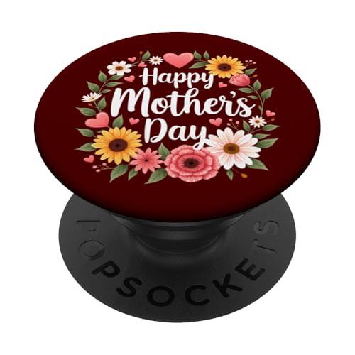 Floral Sunflowers Shirt for Mom Grandma Happy Mother's Day PopSockets Klebender PopGrip Floral Sunflowers Shirt for Mom Grandma Happy Mother's Day PopSockets Klebender PopGrip von Happy Mother's Day Mama Floral Gift Tees